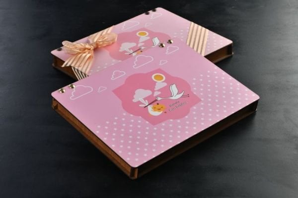 AHŞAP BEBEK ÇİKOLATA ( PEMBE )