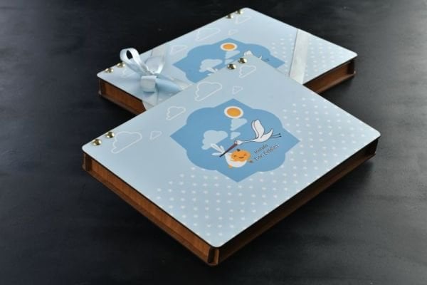 AHŞAP BEBEK ÇİKOLATA ( MAVİ )